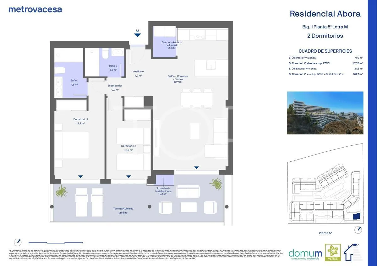 Amplio apartamento de dos dormitorios en el nuevo proyecto Abora, Playa Paraíso - Costa Adeje