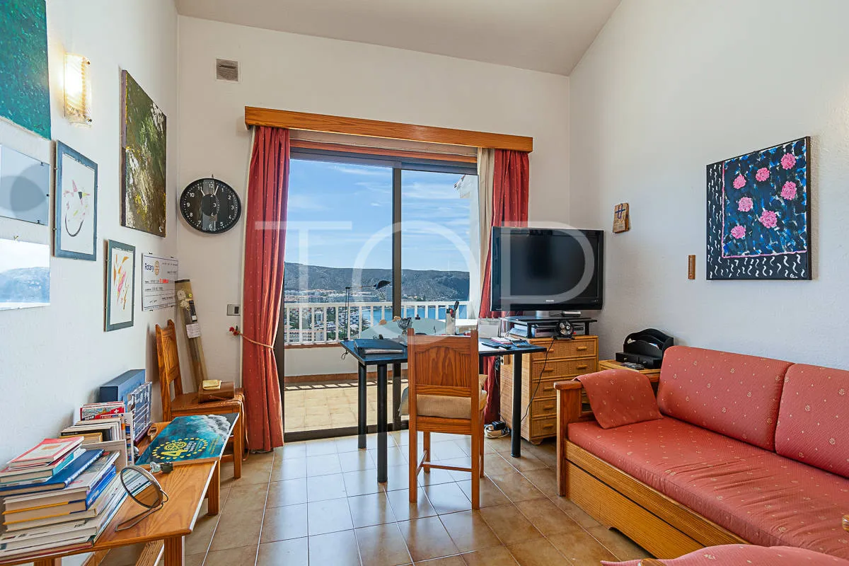 Two-bedroom apartment with spectacular sea and mountain views in Los Cristianos