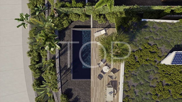 Moderne  Neubauvilla mit Meerblick in Golf Costa Adeje