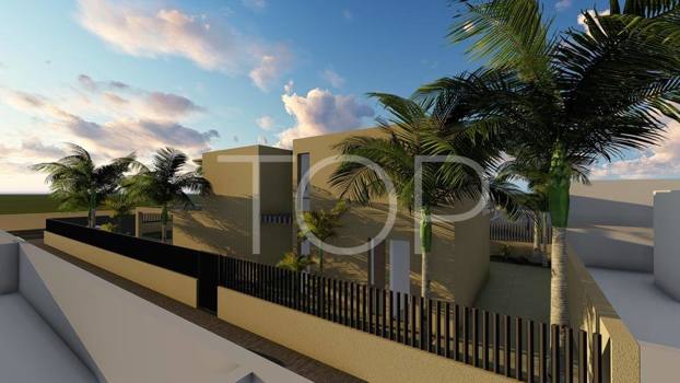 Luxury new construction villa with stunning views in Palm Mar