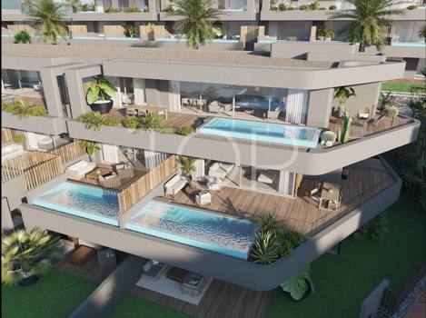 Fantastic seafront penthouse with private pool in exclusive brand-new development in the south of Tenerife