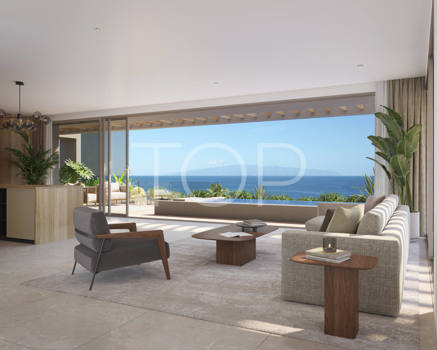Fantastic seafront semi-detached villa with private pool in exclusive brand-new development in the south of Tenerife