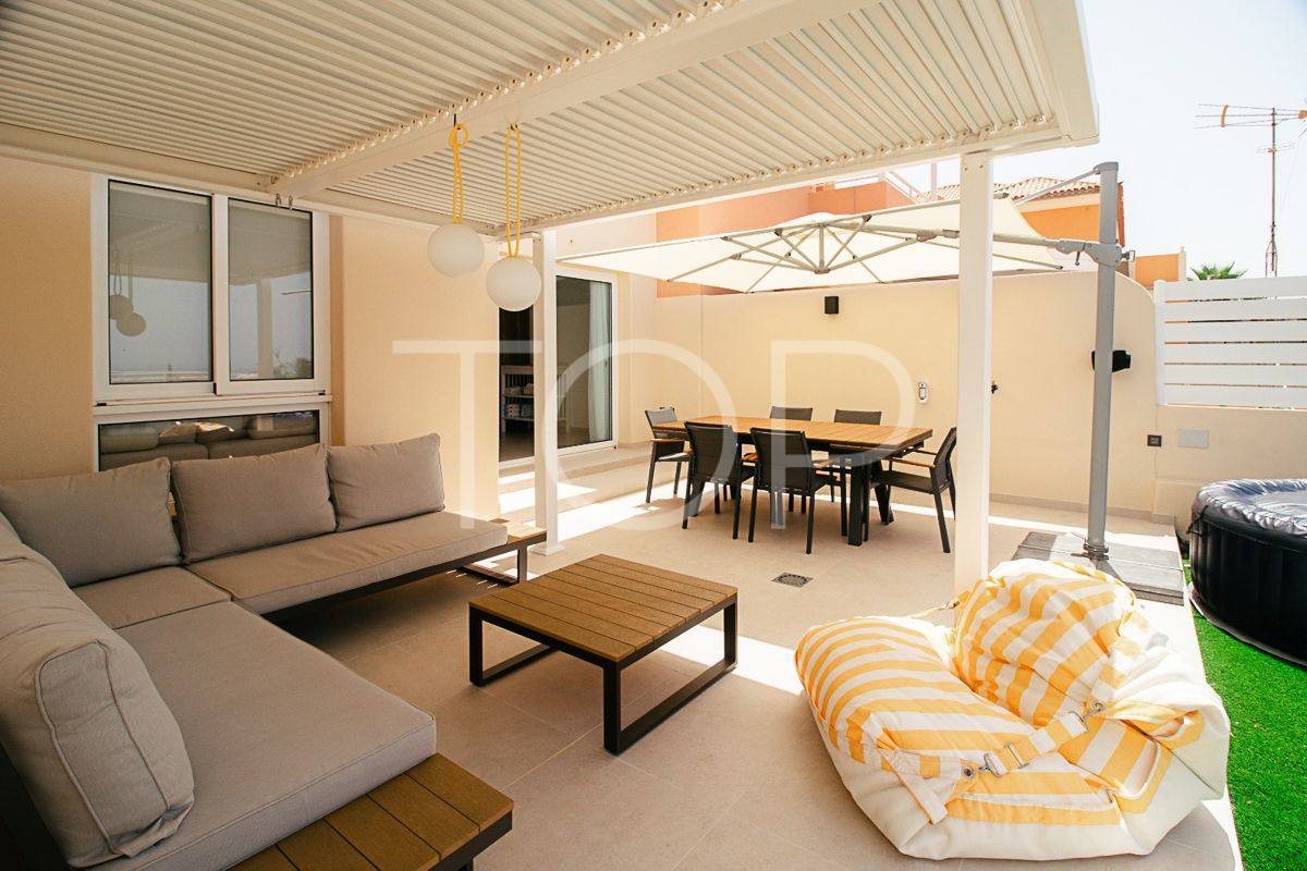 Stunning newly refurbished townhouse with large terrace for sale in El Madroñal, Costa Adeje