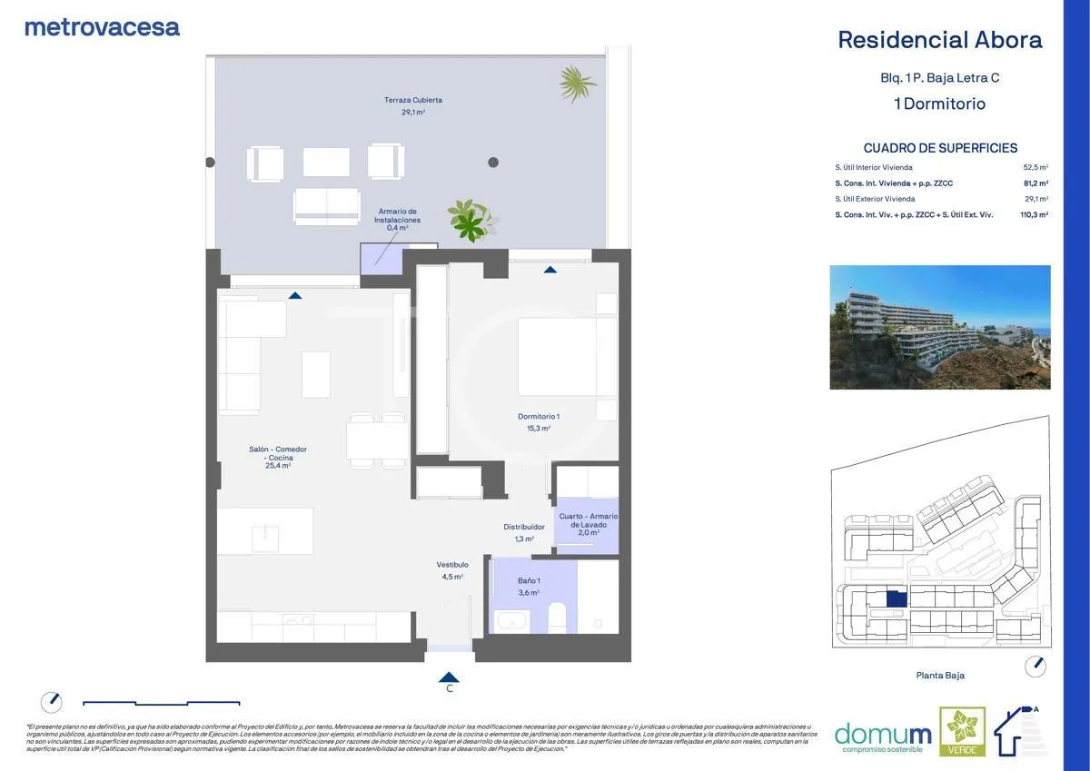 Apartamento de un dormitorio en nuevo complejo Abora en Playa Paraíso, Costa Adeje