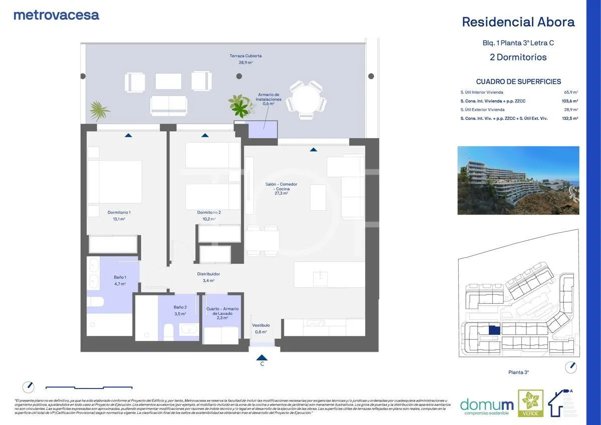 Nueva vivienda de dos dormitorios en el complejo Abora, Costa Adeje