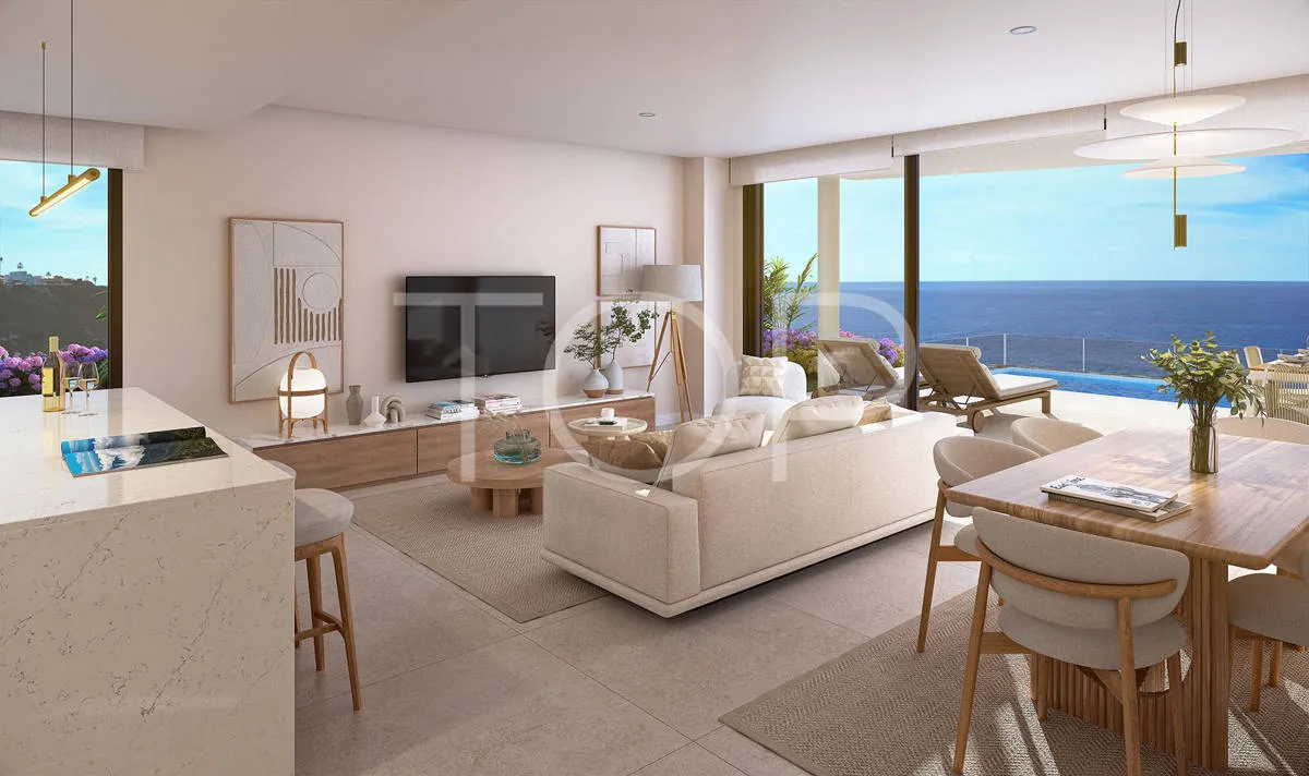 Brand new three-bedroom apartment in front of the ocean in Rokabella, Costa Adeje