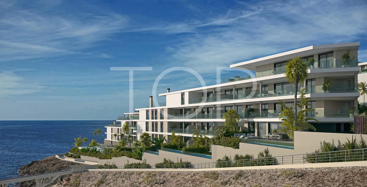 Brand new three-bedroom apartment in front of the ocean in Rokabella, Costa Adeje