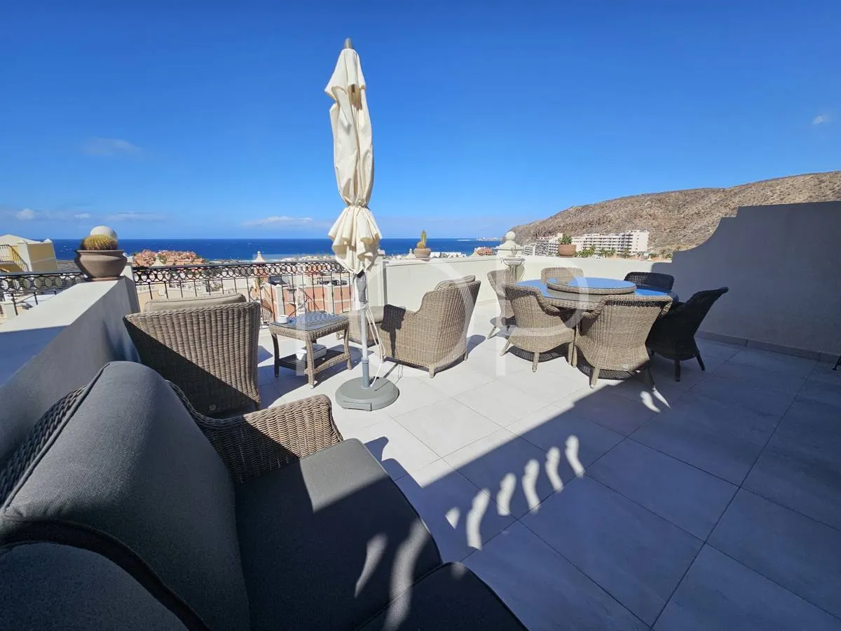 Unique in Palm-Mar: exclusive duplex penthouse with panoramic sea views and spacious terraces