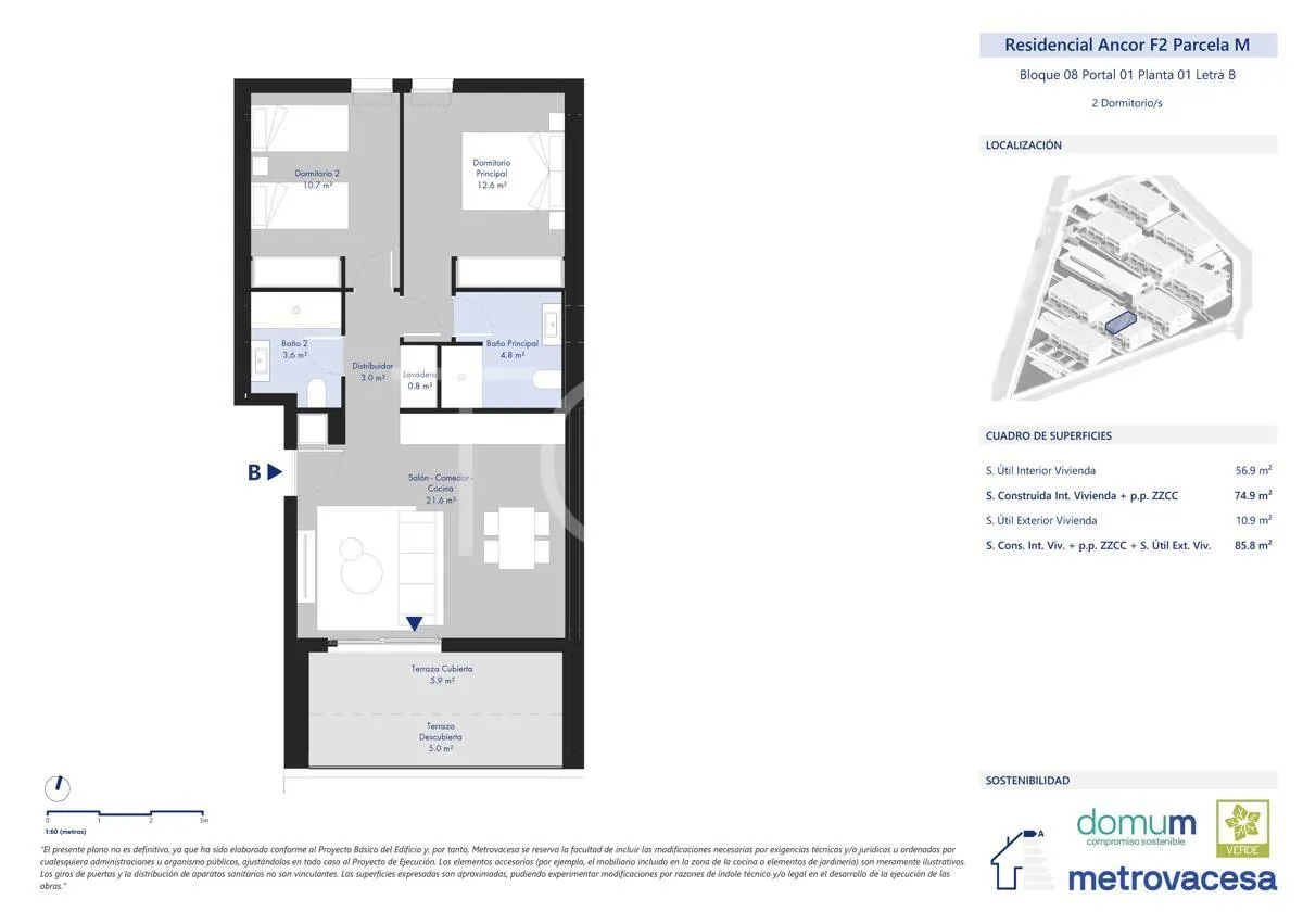 Exclusive brand new two-bedroom apartment in Ancor II in Abades, Tenerife