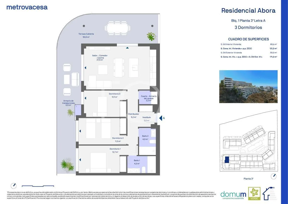 Exklusive Eckwohnung in Neubauanlage Abora, Playa Paraiso - Costa Adeje