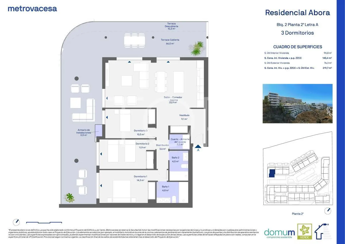 Residencia de estreno en el exclusivo complejo Abora en Playa Paraíso, Costa Adeje
