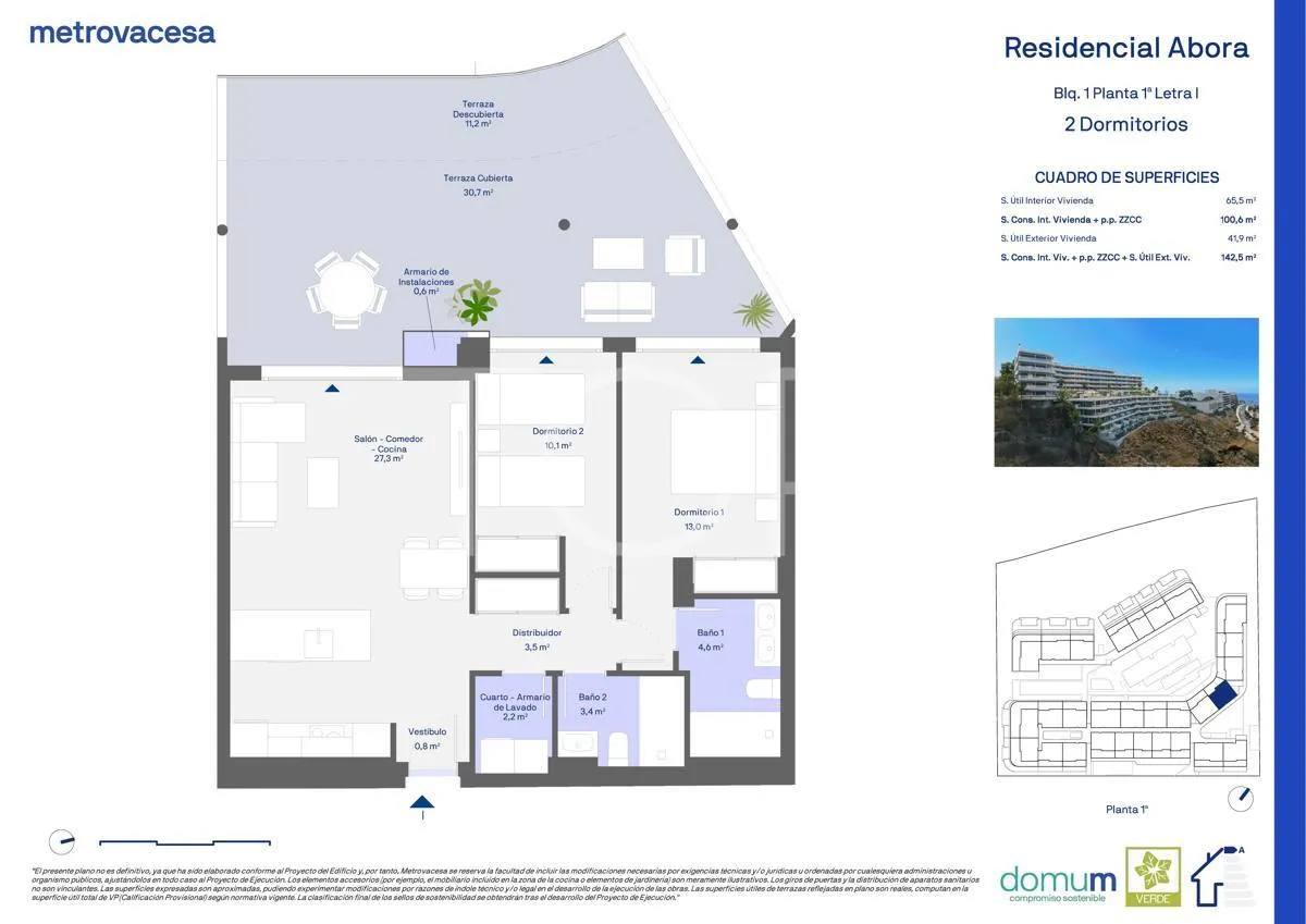 Apartamento de dos dormitorios en el nuevo proyecto Abora, Playa Paraíso - Costa Adeje