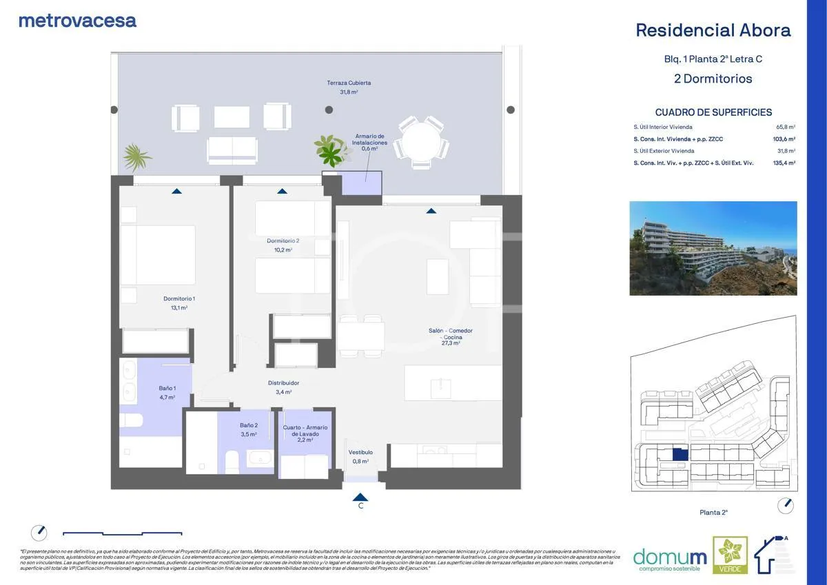 Brandneue Wohnung mit zwei Schlafzimmern in Abora, Playa Paraiso - Costa Adeje