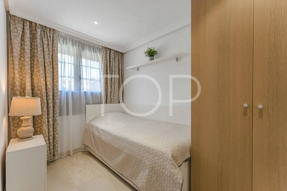 Semi-detached villa with sea views in La Caleta, just steps from the beach