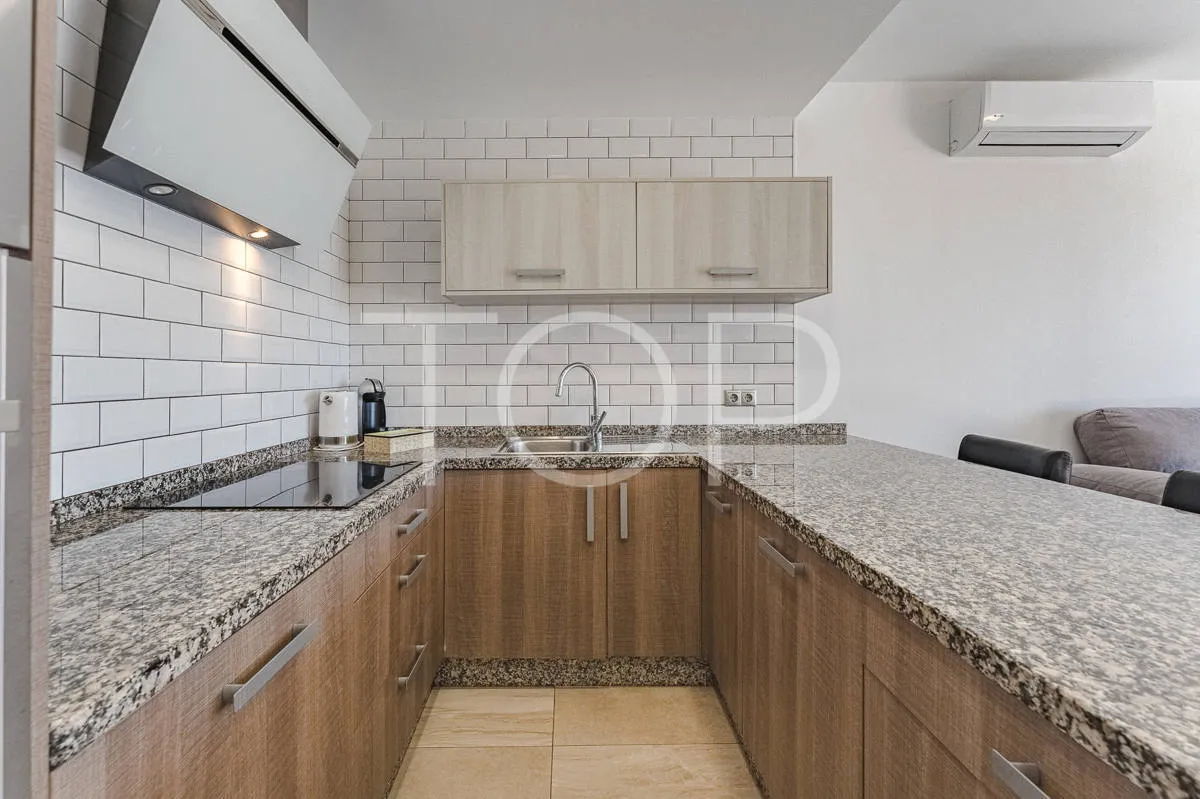 Semi-detached villa with sea views in La Caleta, just steps from the beach