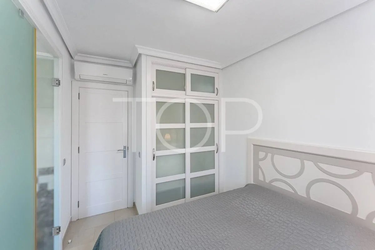 Semi-detached villa with sea views in La Caleta, just steps from the beach