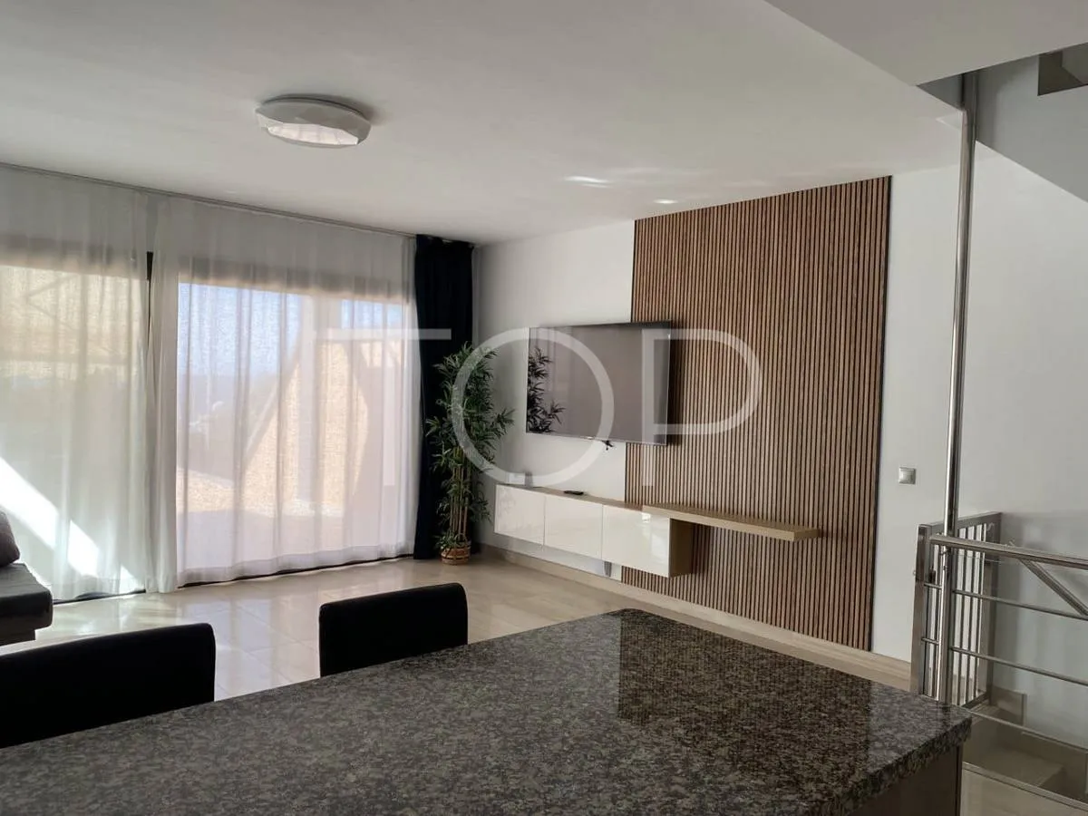 Semi-detached villa with sea views in La Caleta, just steps from the beach