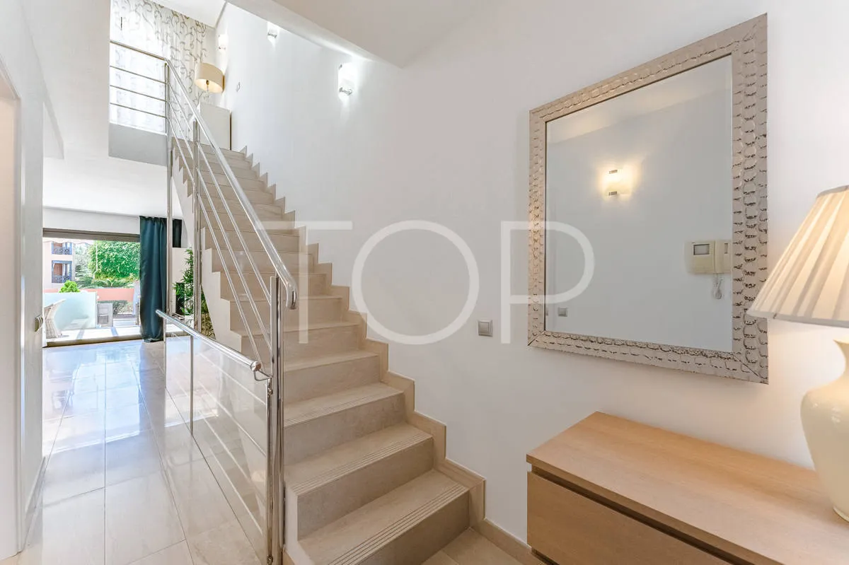 Semi-detached villa with sea views in La Caleta, just steps from the beach