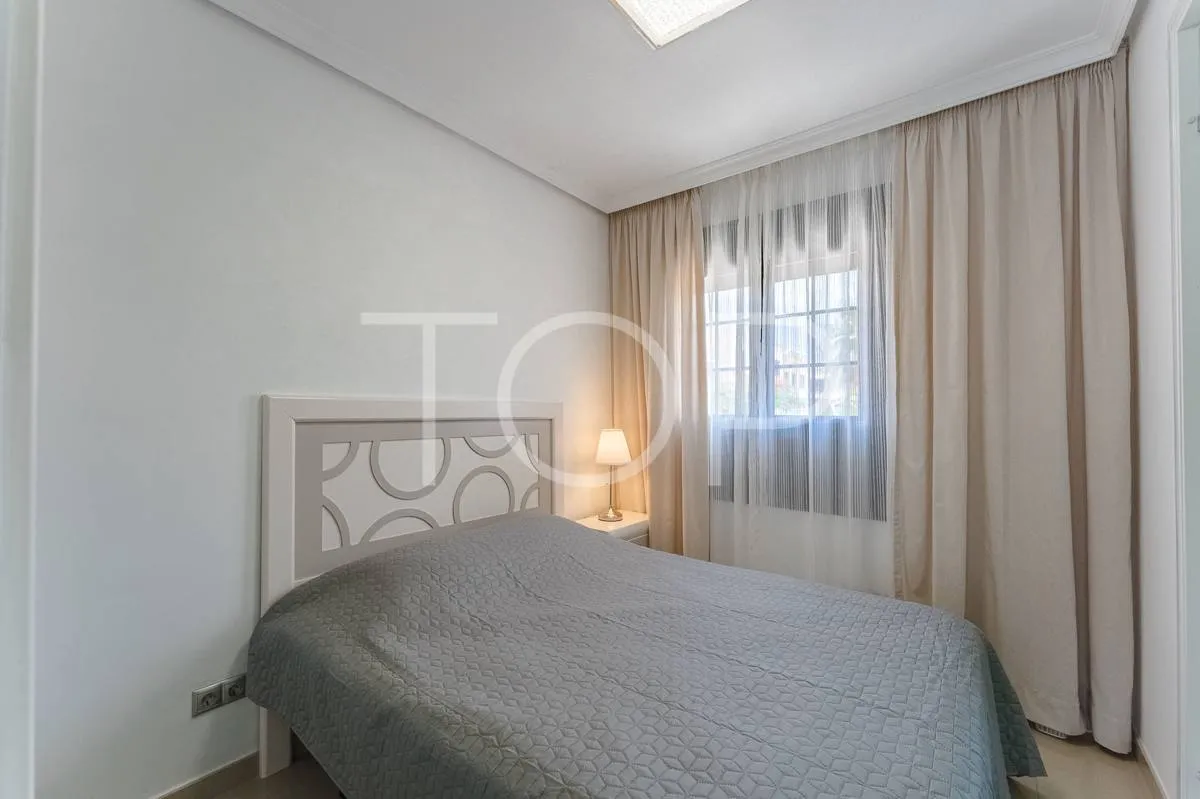 Semi-detached villa with sea views in La Caleta, just steps from the beach