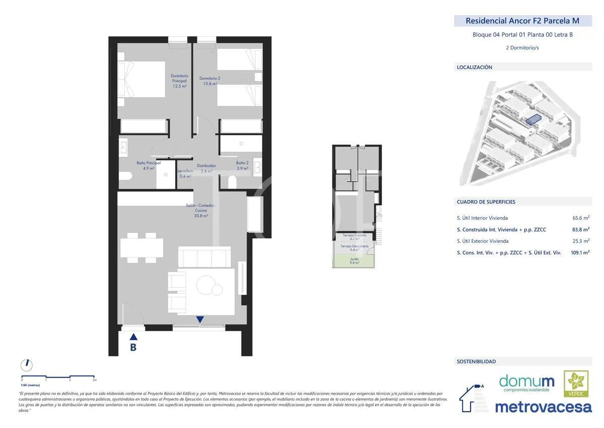 Exklusive brandneue Wohnung mit zwei Schlafzimmern und Garten in Ancor II in Abades, Teneriffa
