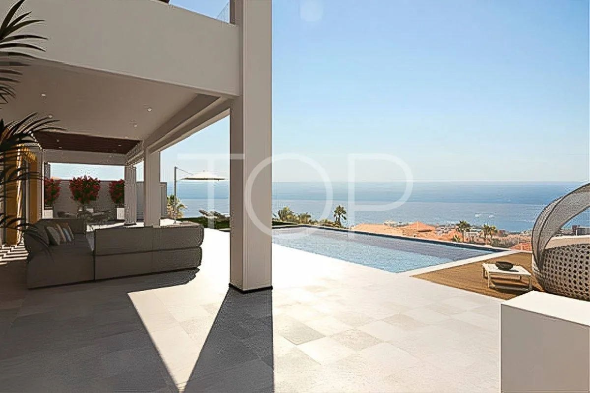 El Mirador del Sur - Villa de lujo con piscina y espectaculares vistas al mar, en Adeje