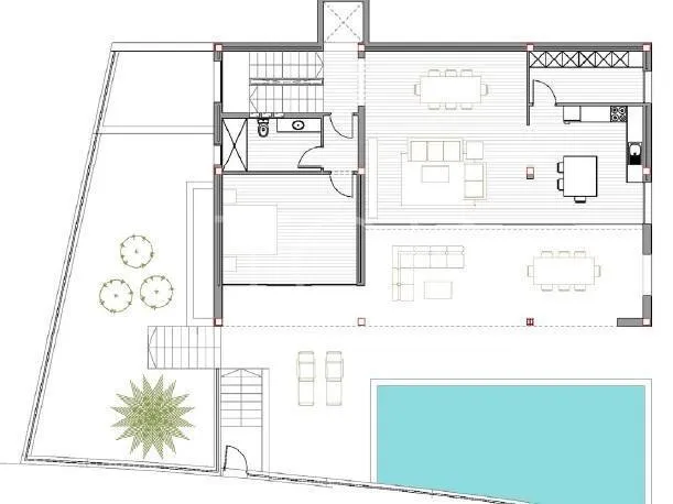 Villa de nueva construcción con vistas al mar y piscina privada en San Eugenio, Adeje