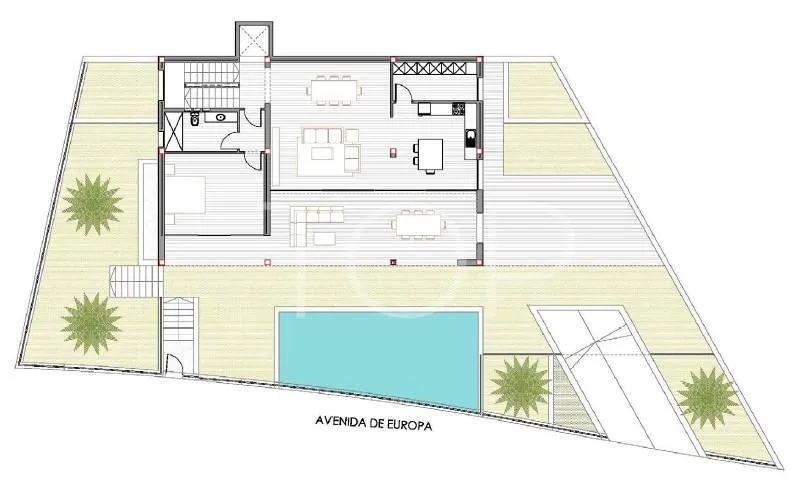 Villa de nueva construcción con vistas al mar y piscina privada en San Eugenio, Adeje