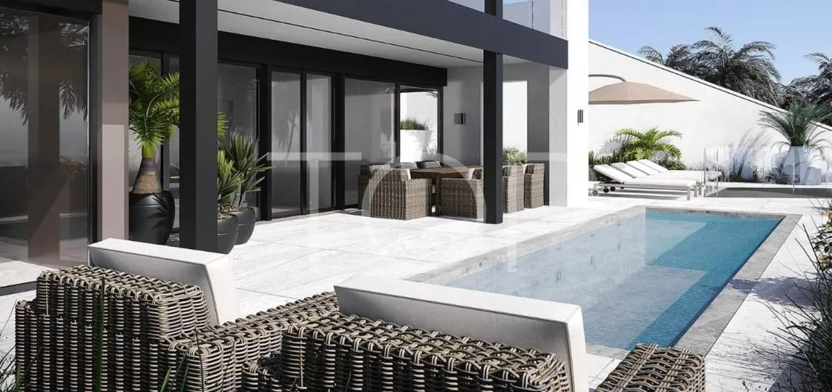 Neubau Villa mit Meerblick und privatem Pool in San Eugenio, Adeje.
