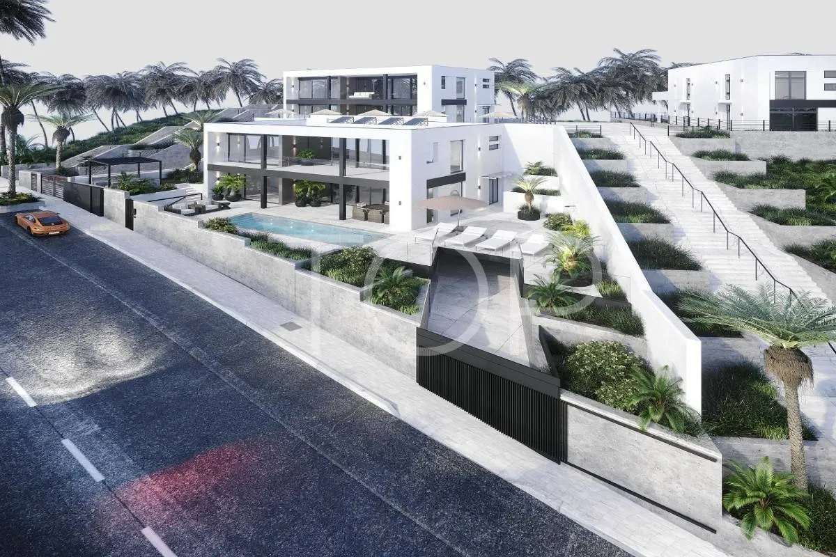 Neubau Villa mit Meerblick und privatem Pool in San Eugenio, Adeje.