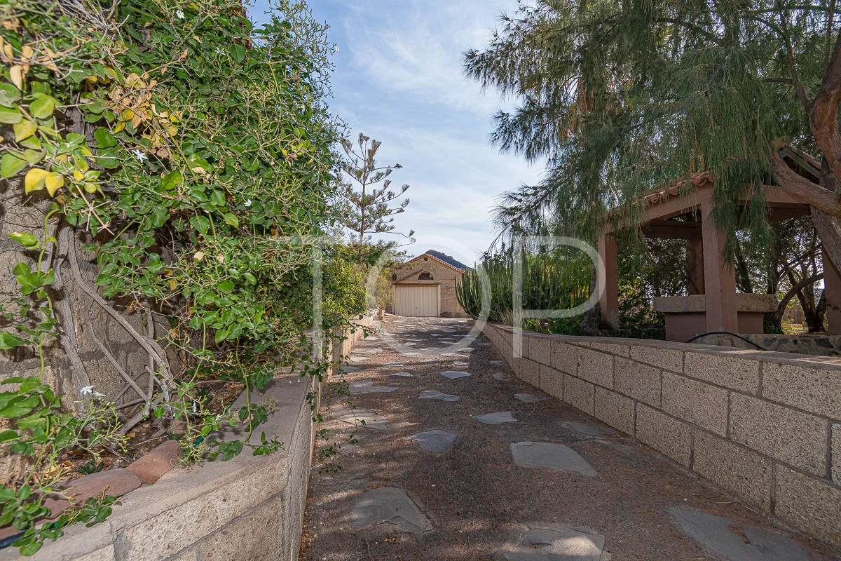 Schönes kanarisches Haus mit großem Garten und Meerblick in Aldea Blanca