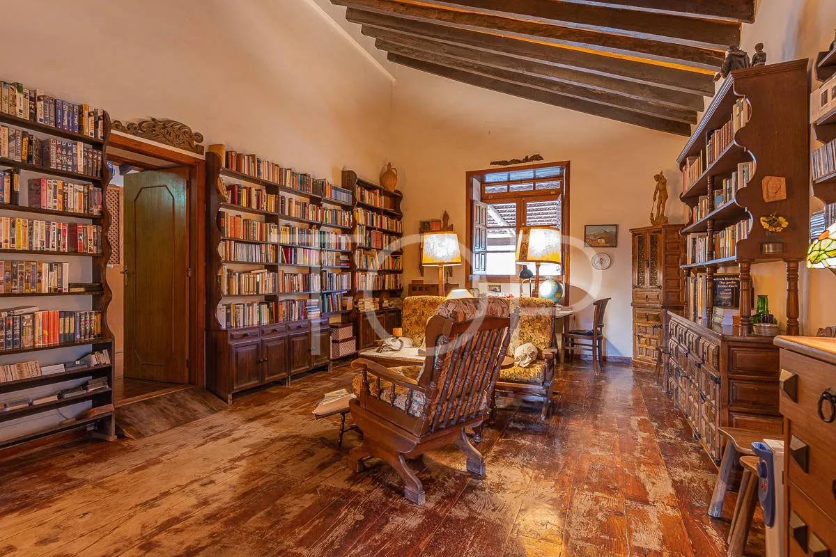 Preciosa casa canaria con gran jardín y vistas al mar en Aldea Blanca