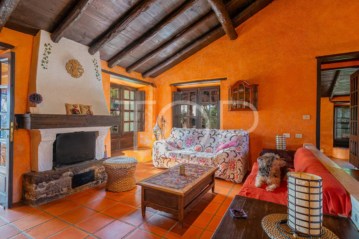 Acogedora casa canaria con vistas al mar y jardín en Granadilla de Abona